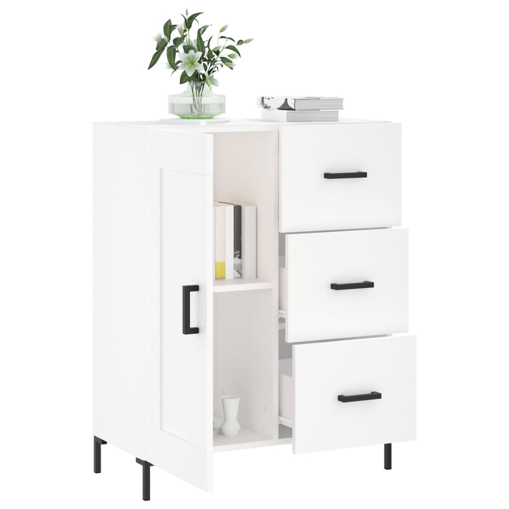vidaXL Sideboard White 69,5x34x90 cm Engineered Wood