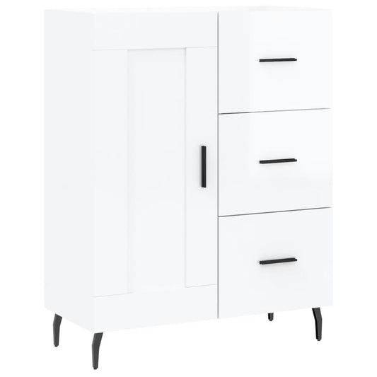 vidaXL Sideboard High Gloss White 69,5x34x90 cm Engineered Wood
