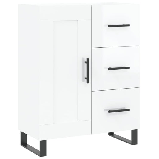 vidaXL Sideboard High Gloss White 69,5x34x90 cm Engineered Wood