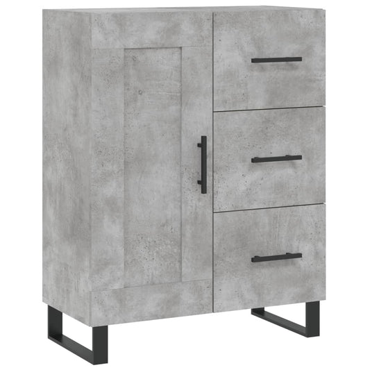 vidaXL Sideboard Concrete Grey 69,5x34x90 cm Engineered Wood