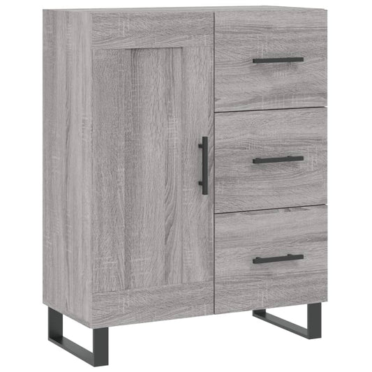 vidaXL Sideboard Grey Sonoma 69,5x34x90 cm Engineered Wood
