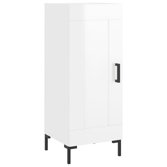 vidaXL Sideboard High Gloss White 34,5x34x90 cm Engineered Wood