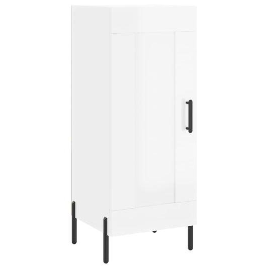 vidaXL Sideboard High Gloss White 34,5x34x90 cm Engineered Wood