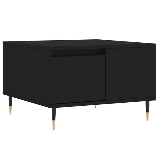 vidaXL Coffee Table Black 55x55x36,5 cm Engineered Wood