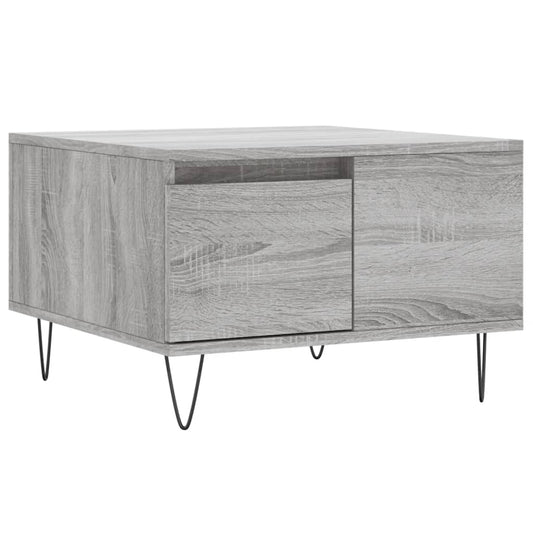 vidaXL Coffee Table Grey Sonoma 55x55x36.5 cm Engineered Wood