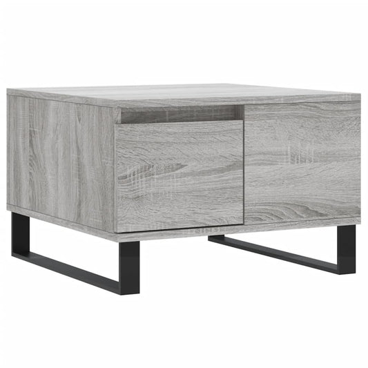 vidaXL Coffee Table Grey Sonoma 55x55x36,5 cm Engineered Wood
