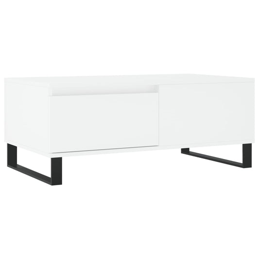 vidaXL Coffee Table White 90x50x36,5 cm Engineered Wood