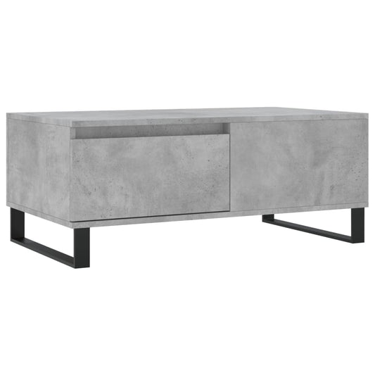 vidaXL Coffee Table Concrete Grey 90x50x36,5 cm Engineered Wood