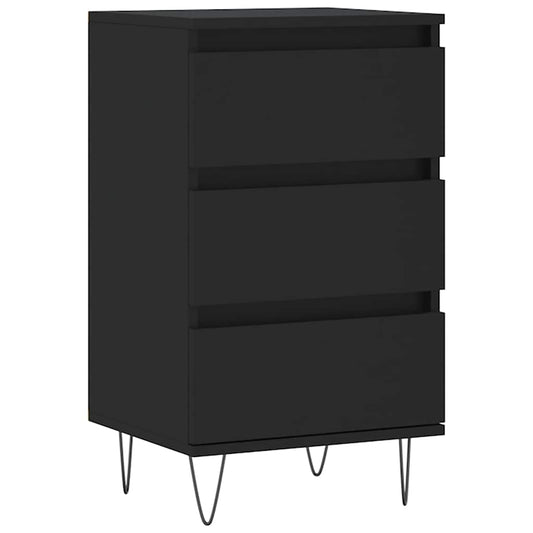 vidaXL Sideboard Black 40x35x70 cm Engineered Wood