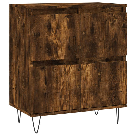 vidaXL Sideboard Smoked Oak 60x35x70 cm Engineered Wood