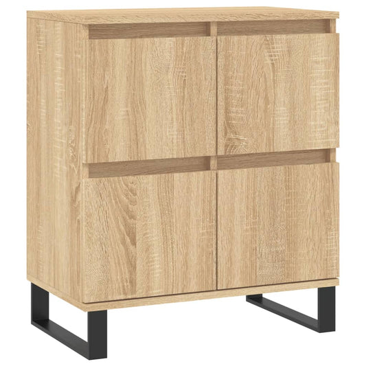 vidaXL Sideboard | Sonoma oak | Engineered wood and iron | Medium | Sideboard