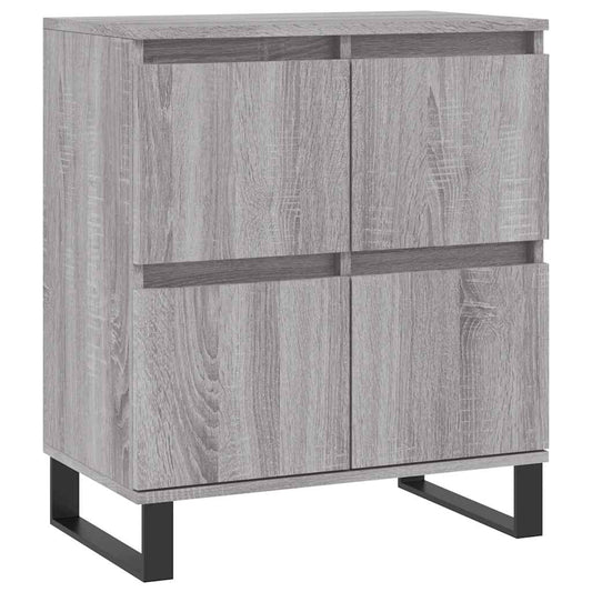vidaXL Sideboard | Grey Sonoma | Engineered wood, iron | Small | Sideboard