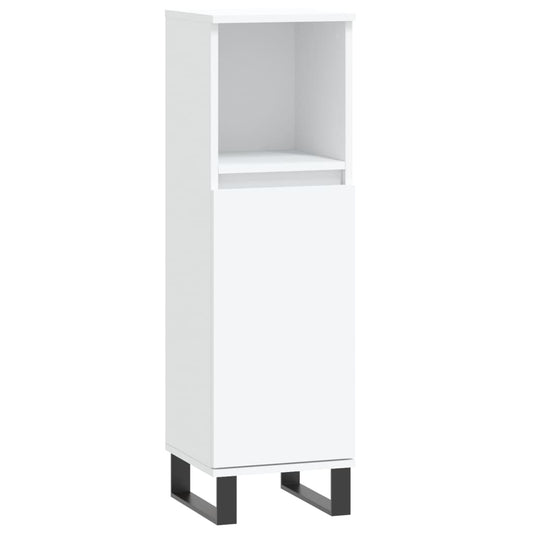 vidaXL Bathroom Cabinet White 30x30x100 cm Engineered Wood