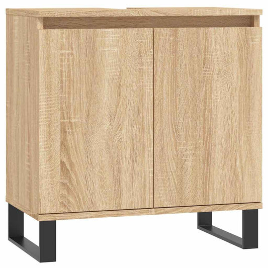 vidaXL Bathroom Cabinet Sonoma Oak 58x33x60 cm Engineered Wood