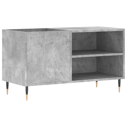 vidaXL Record Cabinet | Concrete grey | Engineered wood, iron | 85x38x48 cm