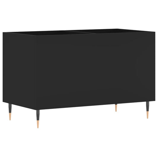 vidaXL Record Cabinet Black 74.5x38x48 cm Engineered Wood