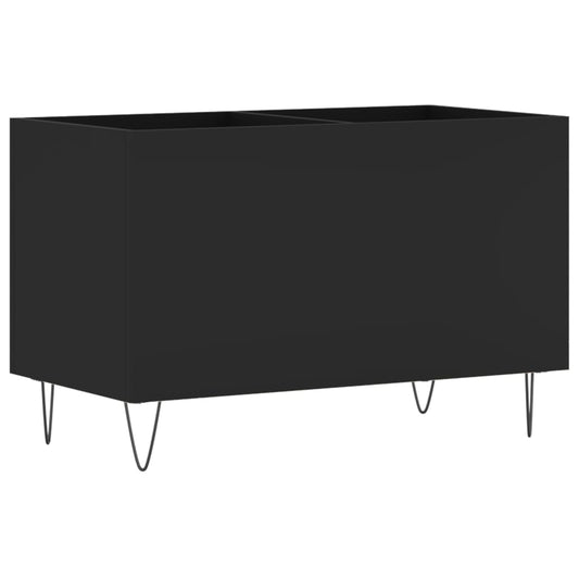 vidaXL Record Cabinet Black 74,5x38x48 cm Engineered Wood