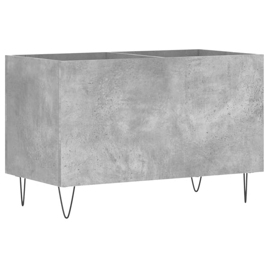 vidaXL Record Cabinet Concrete Grey 74,5x38x48 cm Engineered Wood