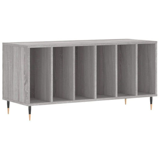 vidaXL Record Cabinet Grey Sonoma 100x38x48 cm Engineered Wood