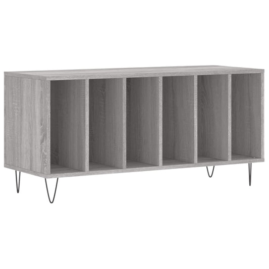 vidaXL Record Cabinet | Grey Sonoma | Engineered wood, Iron