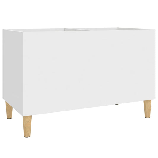 vidaXL Record Cabinet White 74,5x38x48 cm Engineered Wood