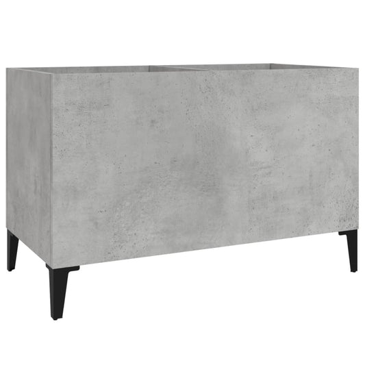 vidaXL Record Cabinet Concrete Grey 74,5x38x48 cm Engineered Wood