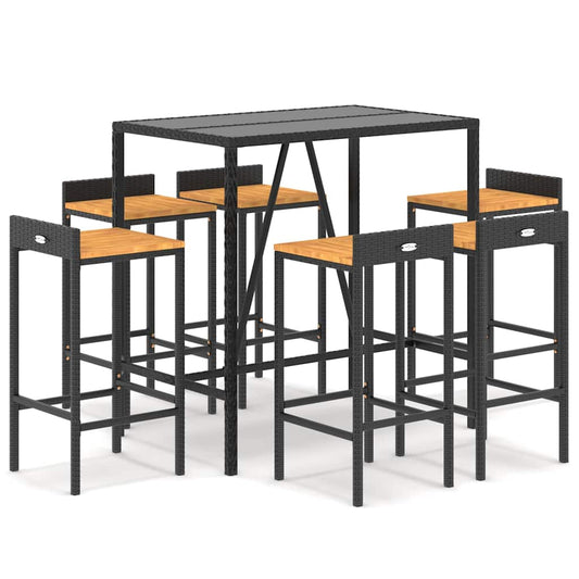 vidaXL Garden Bar Set | Black