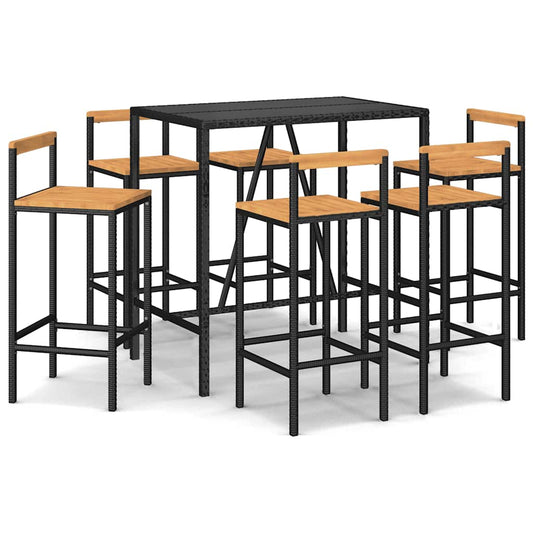 vidaXL Garden Bar Set | Black
