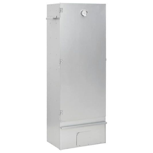 vidaXL BBQ Oven Smoker with Wood Chips 44.5x29x110 cm Galvanised steel