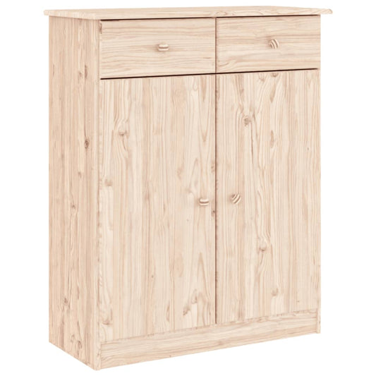 vidaXL Shoe Cabinet "ALTA" 77x35x96 cm Solid Wood Pine