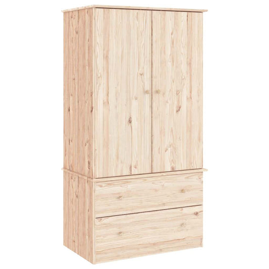 vidaXL Wardrobe "ALTA" 90x55x170 cm Solid Wood Pine