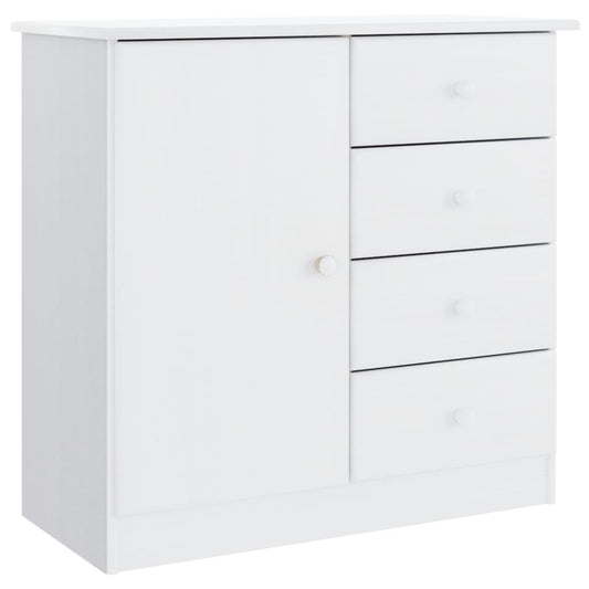 vidaXL Sideboard ALTA White 77x35x73 cm Solid Wood Pine