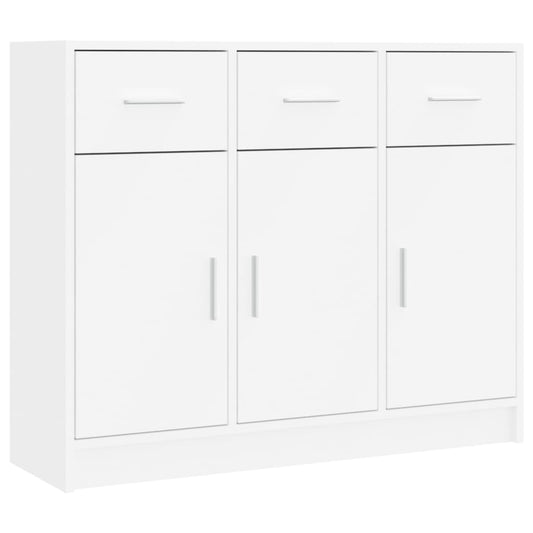 vidaXL Sideboard | White | Engineered Wood | Medium | Sideboard | Rectangular