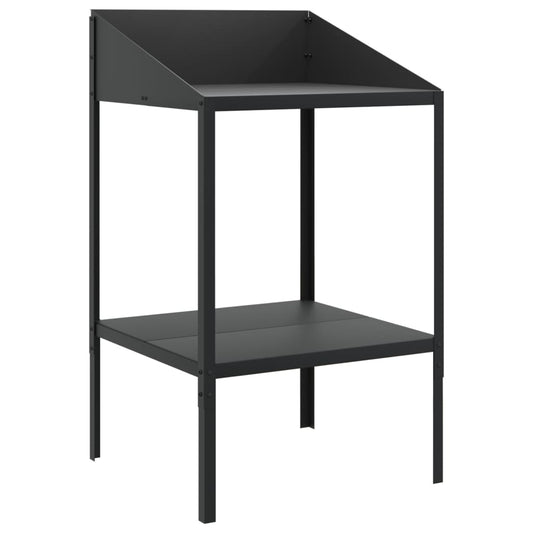vidaXL Plant Stand Anthracite 56,5x54,5x100 cm Galvanised Steel