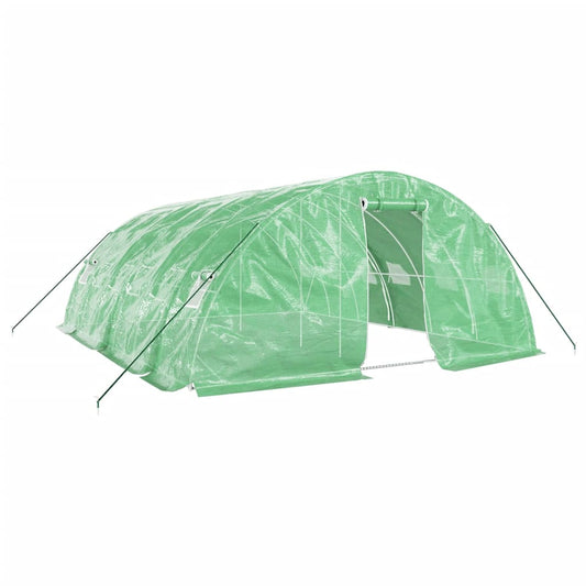 vidaXL Greenhouse with Steel Frame Green 30 m² 6x5x2,3 m