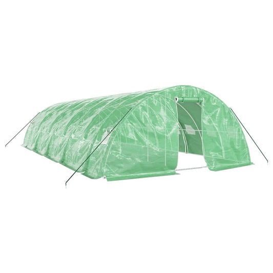 vidaXL Greenhouse with Steel Frame Green 50 m² 10x5x2,3 m