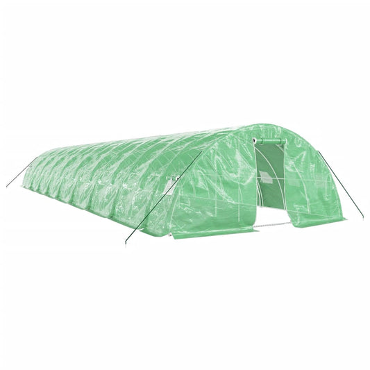 vidaXL Greenhouse with Steel Frame Green 90 m² 18x5x2,3 m