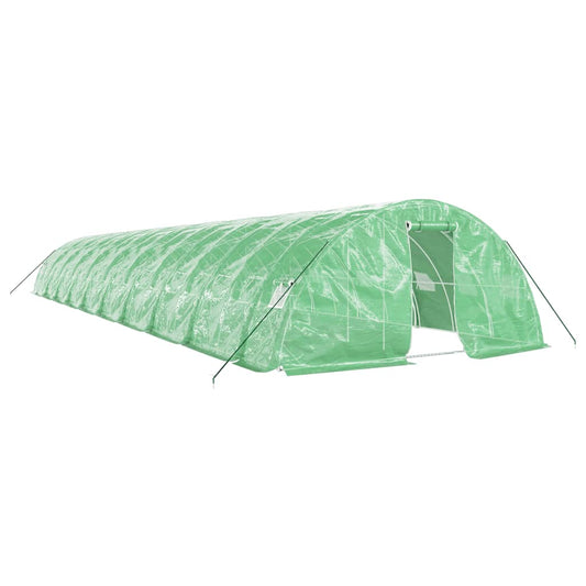 vidaXL Greenhouse with Steel Frame Green 100 m² 20x5x2,3 m