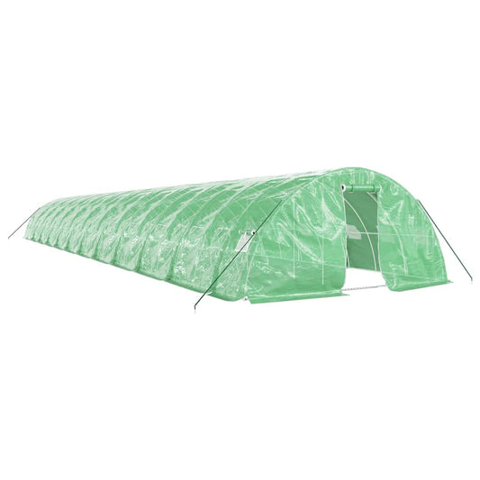 vidaXL Greenhouse with Steel Frame Green 120 m² 24x5x2,3 m