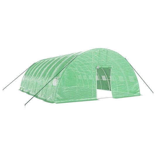 vidaXL Greenhouse with Steel Frame Green 48 m² 8x6x2,85 m