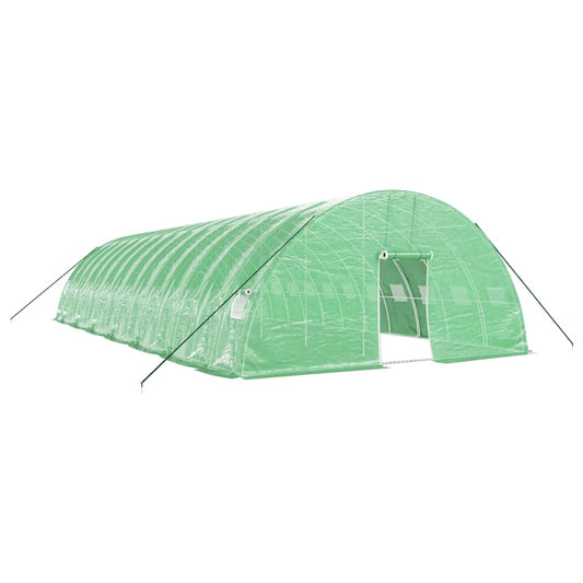 vidaXL Greenhouse with Steel Frame Green 84 m² 14x6x2,85 m
