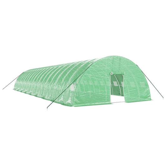 vidaXL Greenhouse with Steel Frame Green 108 m² 18x6x2,85 m