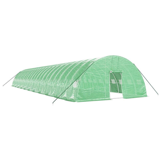 vidaXL Greenhouse with Steel Frame Green 132 m² 22x6x2,85 m