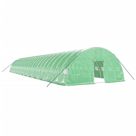 vidaXL Greenhouse with Steel Frame Green 144 m² 24x6x2,85 m