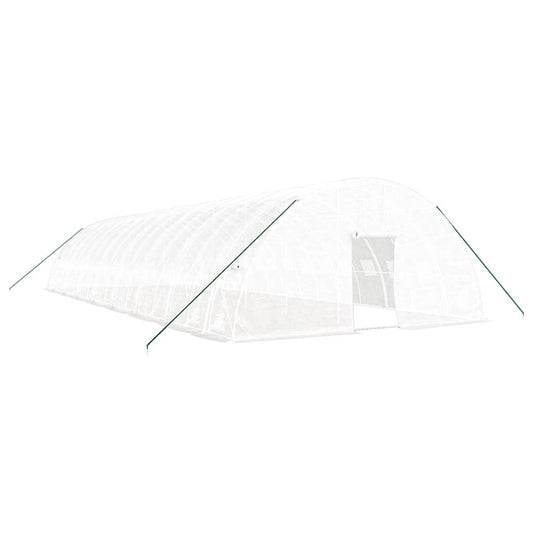 vidaXL Greenhouse with Steel Frame White 96 m² 16x6x2,85 m