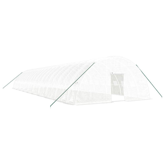vidaXL Greenhouse with Steel Frame White 120 m² 20x6x2,85 m