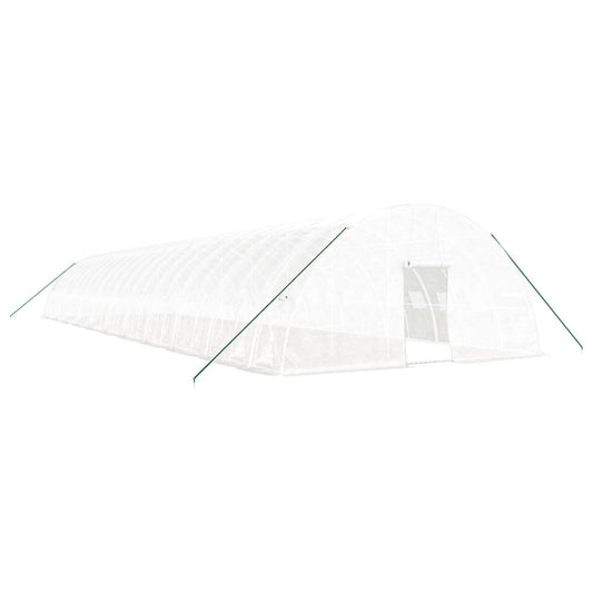 vidaXL Greenhouse with Steel Frame White 132 m² 22x6x2,85 m