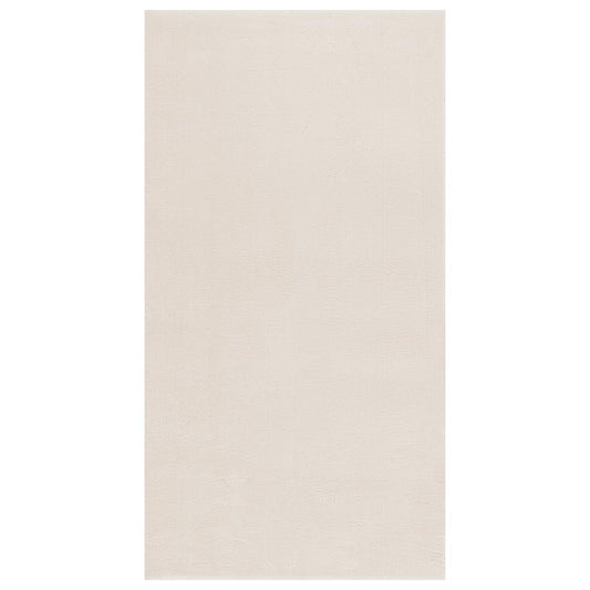 vidaXL Shaggy Rug Cream White 120x183 cm Polyester