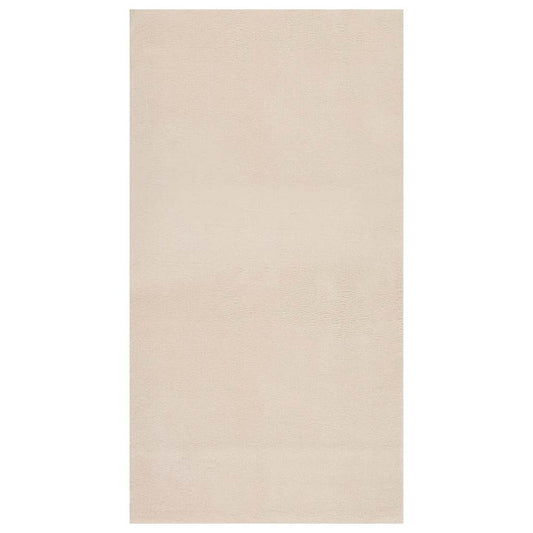vidaXL Shaggy Rug Beige 120x183 cm Polyester