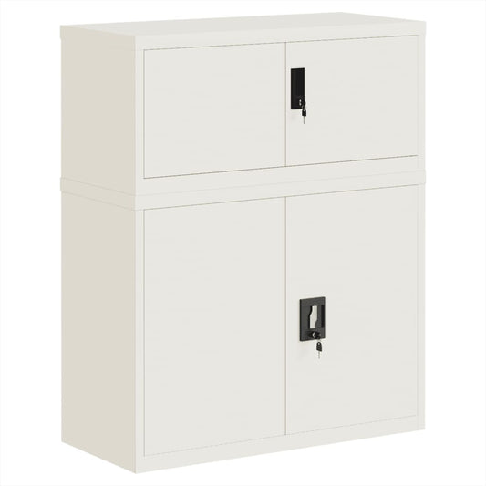 vidaXL File Cabinet White 90x40x110 cm Steel